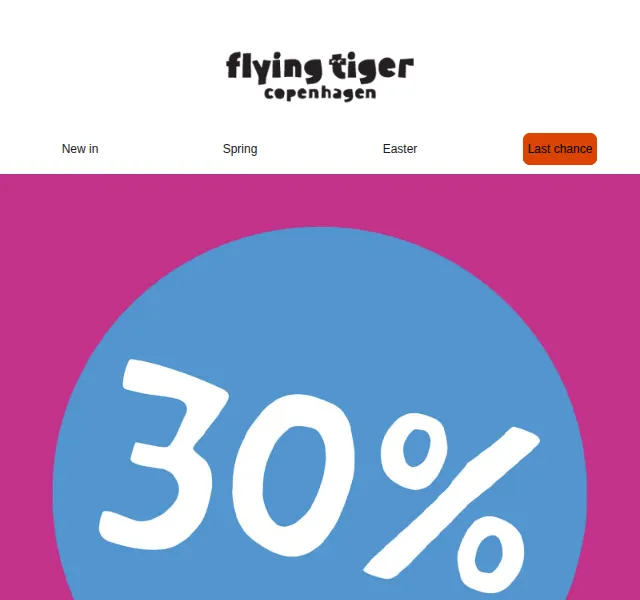 Flying Tiger Copenhagen: Sleva 30 % na vybrané zboží – červenec 2026 | Nuslet.cz