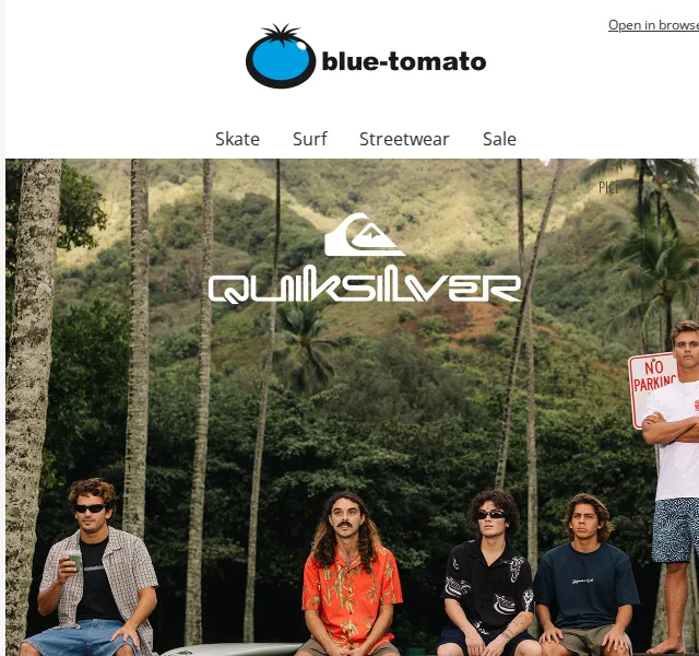 BLUE TOMATO: Quiksilver jaro/léto 2026 – červen 2026 | Nuslet.cz