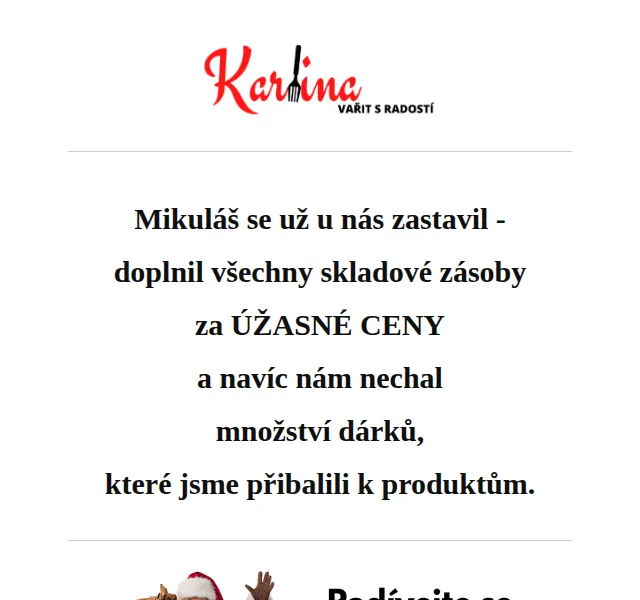 Karlina CZ: Mikulášské překvapení s dárky zdarma – červen 2026 | Nuslet.cz