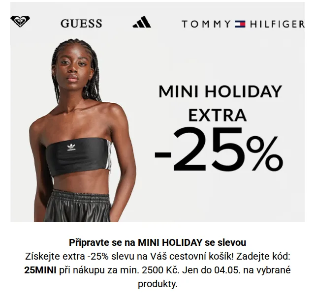 Modivo – sleva 25 % na cestovní módu – duben 2026 | Nuslet.cz