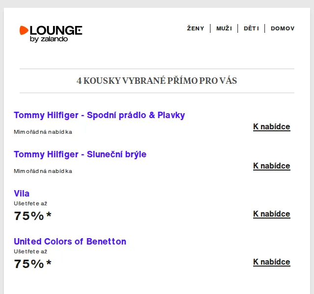Lounge by Zalando: Tommy Hilfiger, Benetton, Kappa – červen 2026 | Nuslet.cz