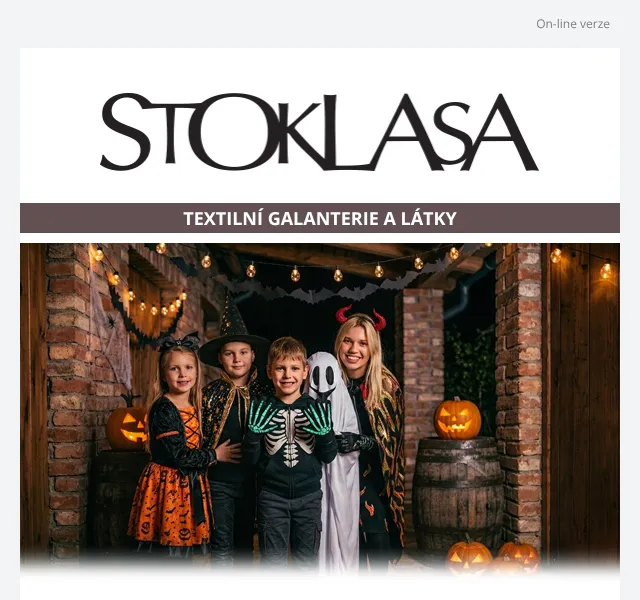 Stoklasa: Halloween kostýmy až -40 % – říjen 2026