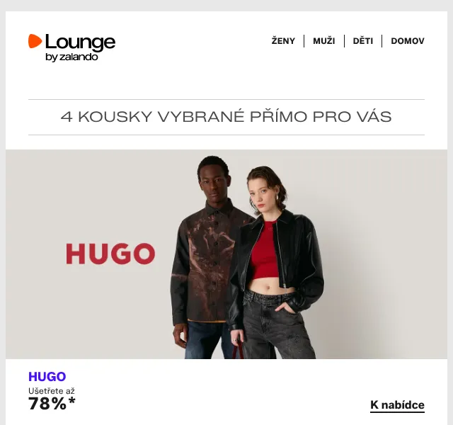 Lounge by Zalando: Hugo, WAL G., slevy až 75 % – červen 2026