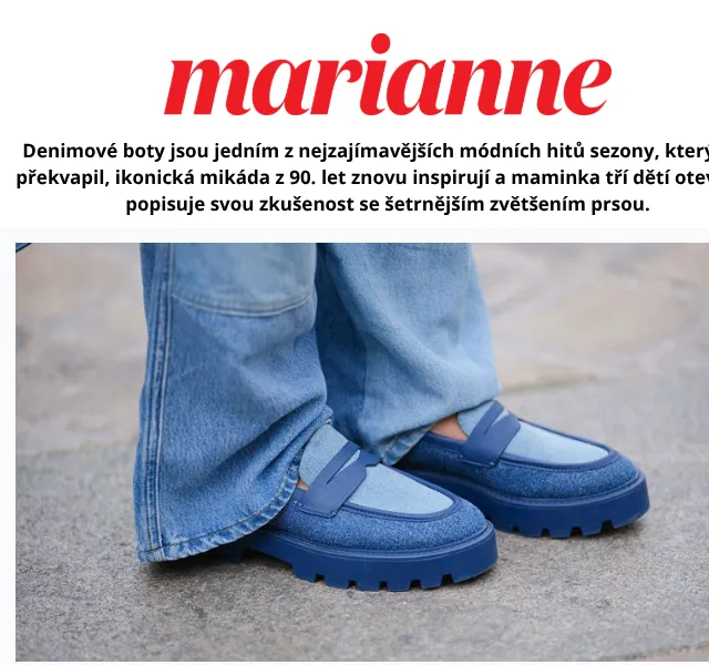 Marianne: Denimové boty + Manufaktura 899 Kč