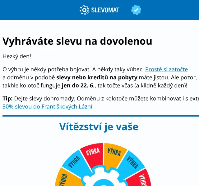 Slevomat: Dovolená až -30 % – červen 2026 | Nuslet.cz