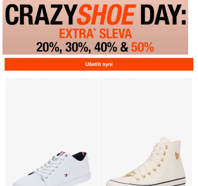 ABOUT YOU: Crazy Shoe Day – slevy až -50 % na boty – červen 2026 | Nuslet.cz