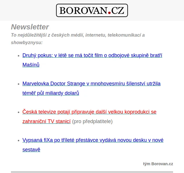 Aleš Borovan: Přehled zpráv z médií a kultury – červen 2026 | Nuslet.cz