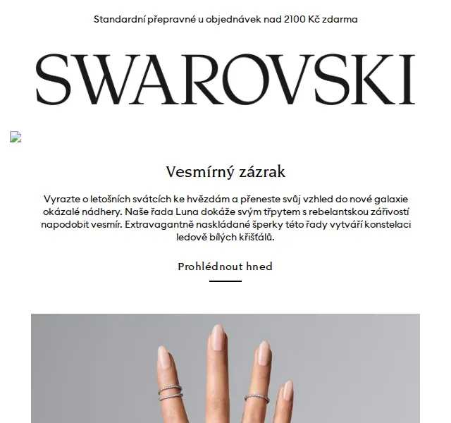 Swarovski: Kolekce Luna – mezihvězdný styl – červen 2026 | Nuslet.cz