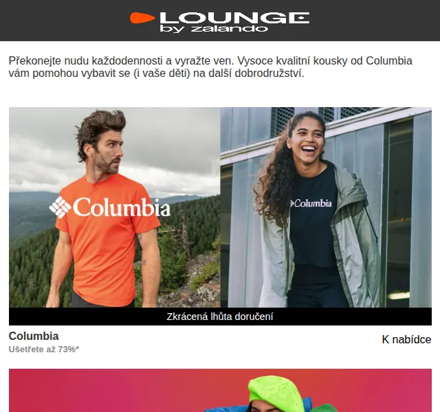 Lounge by Zalando: Columbia až 73 % sleva – červen 2026 | Nuslet.cz