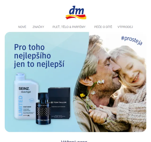 dm Drogerie: Den otců – dárky pro tatínka – Červen 2026
