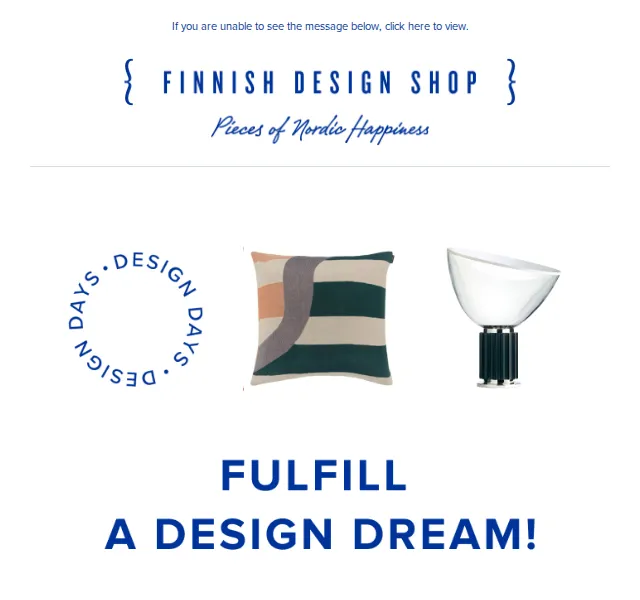 Finnish Design Shop: Sleva 100 € při nákupu za 500 € – červen 2026 | Nuslet.cz