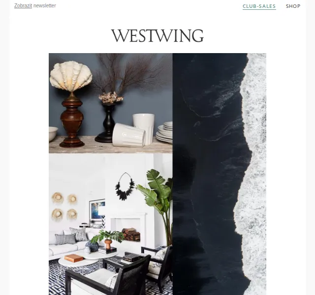 Westwing: Móda Noir a koberce Nordic Knots – červen 2026 | Nuslet.cz