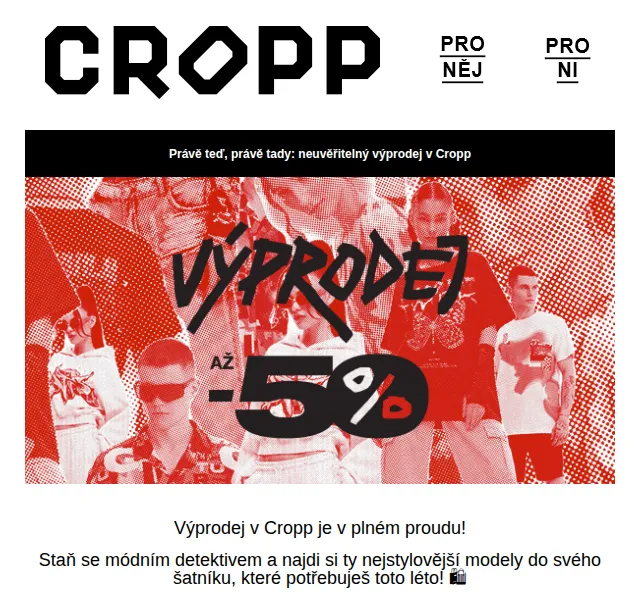 Cropp: letní výprodej – červen 2026 | Nuslet.cz