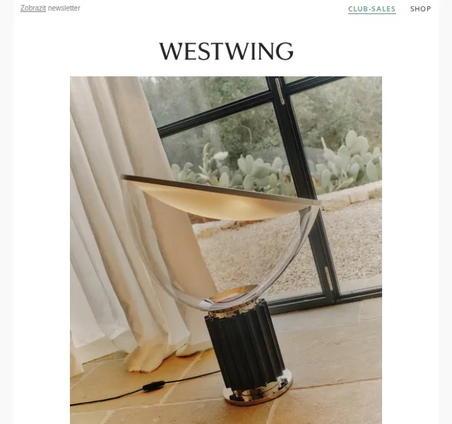 Westwing: ikonický design FLOS a iittala – červen 2026 | Nuslet.cz