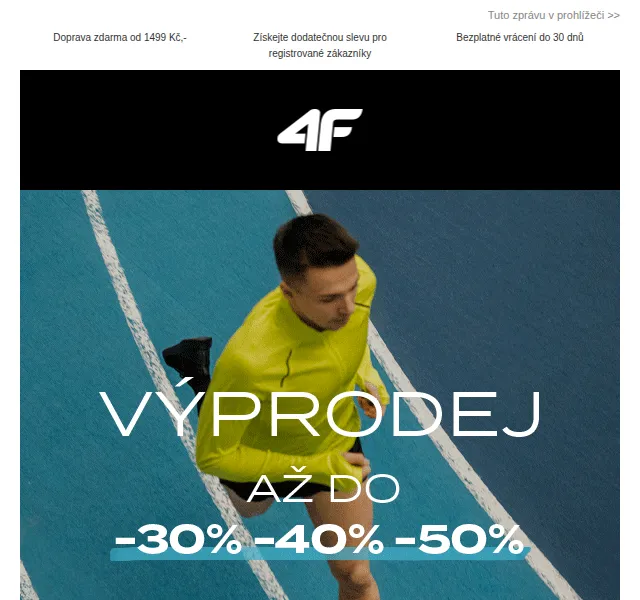 4Fstore.cz: Slevy -30 % až -50 % – červen 2026 | Nuslet.cz