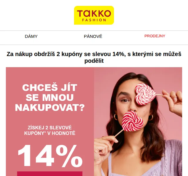 Takko Fashion: 14% sleva na nákup – únor 2022 | Nuslet.cz