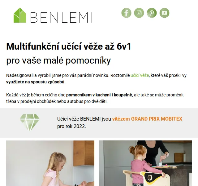 BENLEMI: Učící věže 5v1 a 6v1 pro děti – červen 2026 | Nuslet.cz