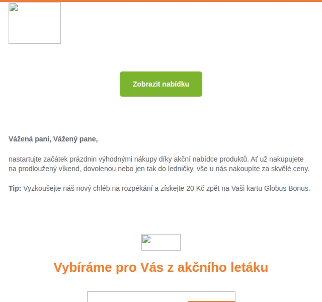Globus Bonus: Madeta máslo, Coca Cola od 28,90 Kč – červenec 2026 | Nuslet.cz