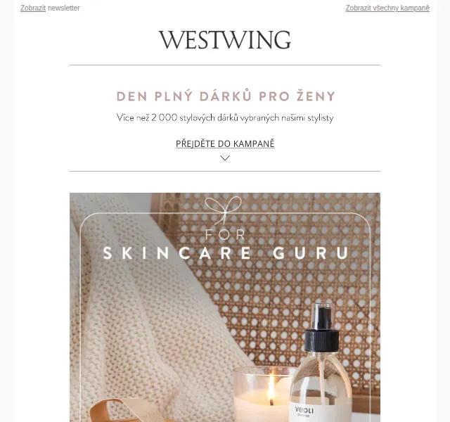 Westwing: Dárky pro ženy – červen 2026 | Nuslet.cz