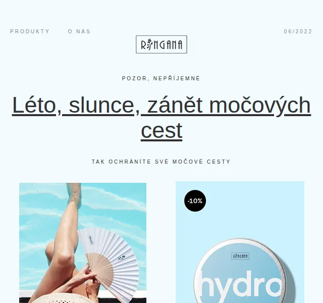 RINGANA: -10 % na CAPS hydro – červen 2022 | Nuslet.cz