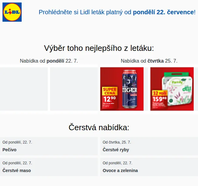 Lidl leták 22. července – retro produkty a slevy | Nuslet.cz