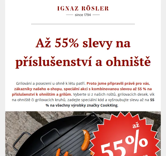 Ignazrosler.cz: Až 55% slevy na CookKing příslušenství – červen 2026 | Nuslet.cz