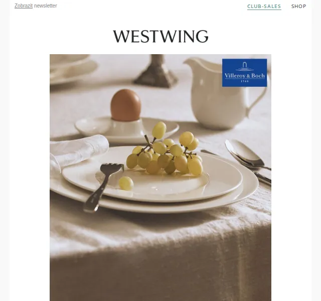 Westwing: Villeroy & Boch až do -50% – červen 2026 | Nuslet.cz