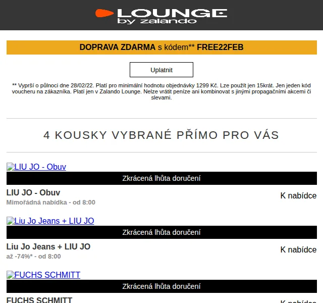 Lounge by Zalando: LIU JO a LS – slevy až 75 % – červen 2026 | Nuslet.cz