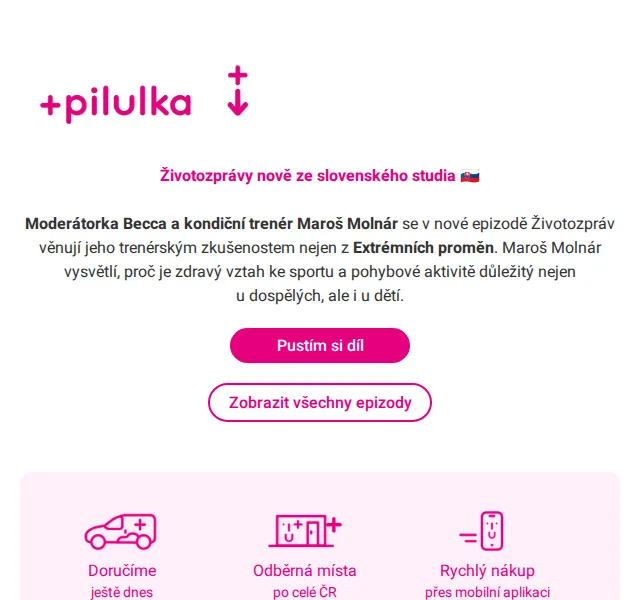 Pilulka.cz: Nový podcast o zdravém vztahu ke sportu – červen 2026 | Nuslet.cz