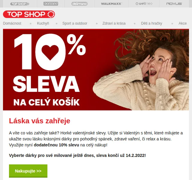 Delimano: Valentýnské slevy až 50 % – červen 2026 | Nuslet.cz