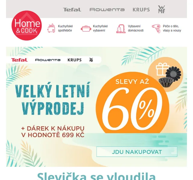 Home & Cook: Letní výprodej až -60 % – červen 2026 | Nuslet.cz