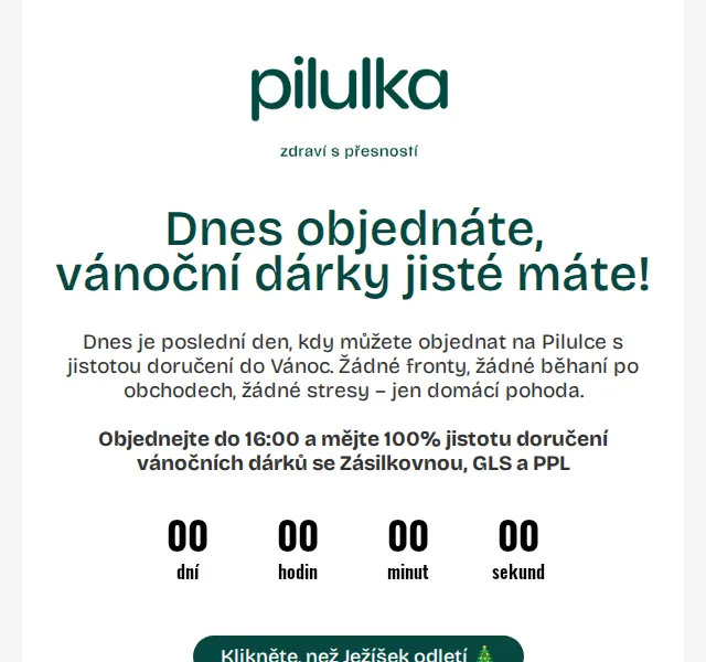 Pilulka.cz: Vánoční slevy až 37 % – červen 2026 | Nuslet.cz