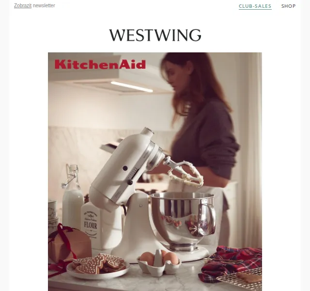 Westwing: KitchenAid a vánoční dekorace – červenec 2026 | Nuslet.cz