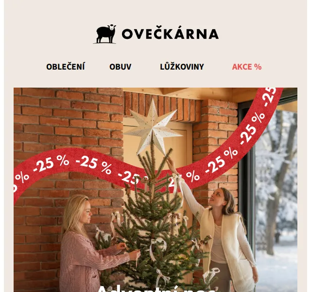 Ovečkárna: 25% sleva na advent – červenec 2026 | Nuslet.cz