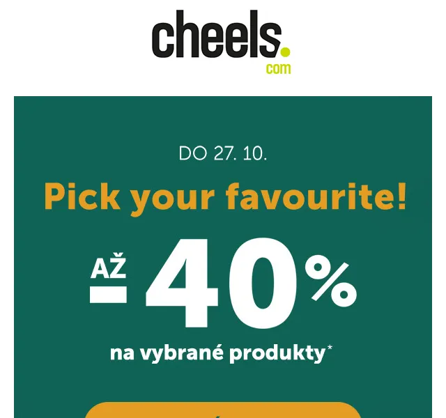 Cheels: slevy až 40 % na boty, oblečení a doplňky – červen 2026 | Nuslet.cz