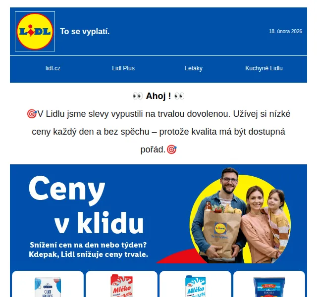 Lidl: Slevy až 50 % na potraviny, nářadí a zimní oblečení – duben 2026 | Nuslet.cz