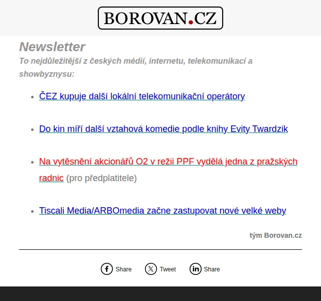 Aleš Borovan: Přehled zpráv z médií a byznysu – červen 2026 | Nuslet.cz