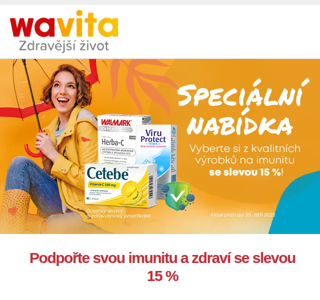 Wavita: Podpořte imunitu s 15% slevou – červen 2026 | Nuslet.cz