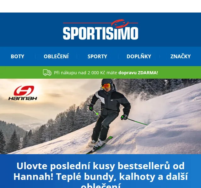Sportisimo.cz: Bestsellery Hannah – červen 2026 | Nuslet.cz