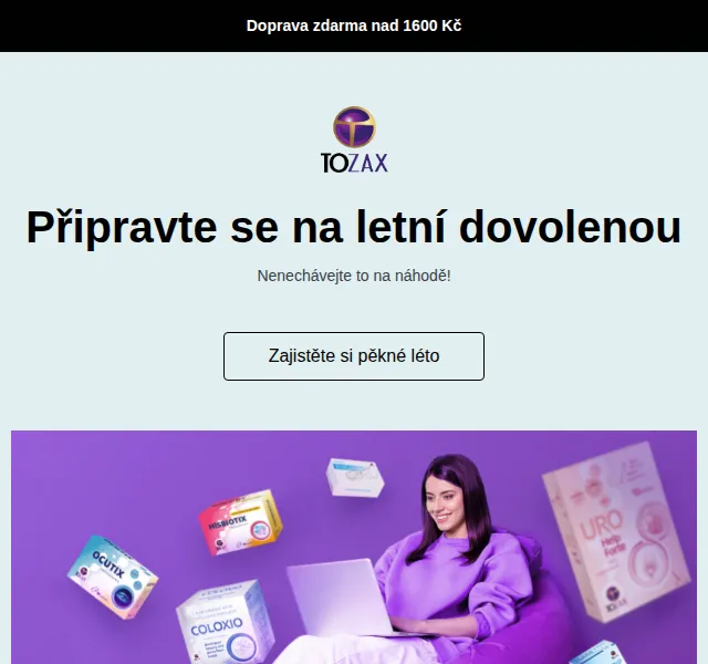 Tozax CZ: Doprava zdarma nad 1600 Kč – červen 2026 | Nuslet.cz