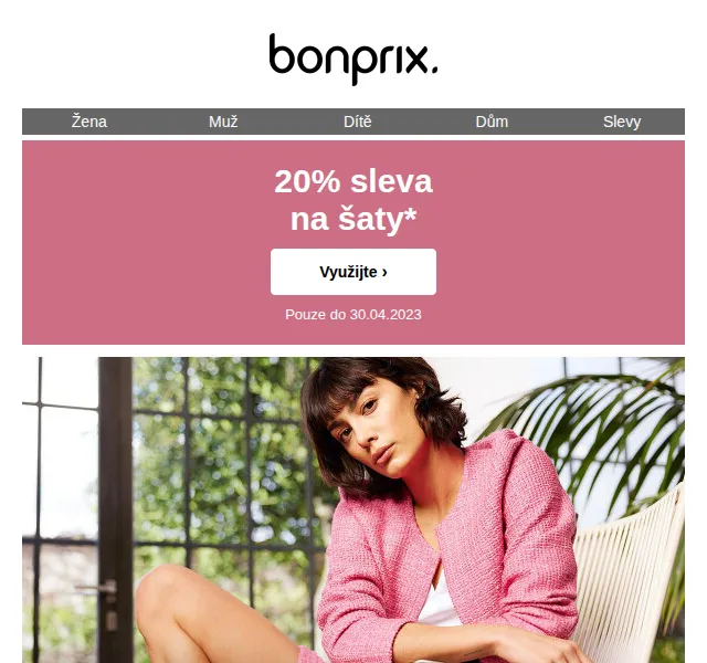 Bonprix: 20% sleva na šaty – červen 2026 | Nuslet.cz
