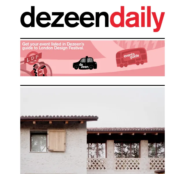 Dezeen Daily: Newsletter architektury a designu – červen 2026 | Nuslet.cz