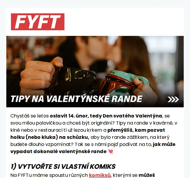 Zuzka | FYFT.cz: Originální valentýnské dárky – komiksy, hry, drony – červen 2026 | Nuslet.cz
