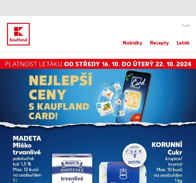 Kaufland: Cukr krupice 1 kg za 14,90 Kč – červenec 2026 | Nuslet.cz