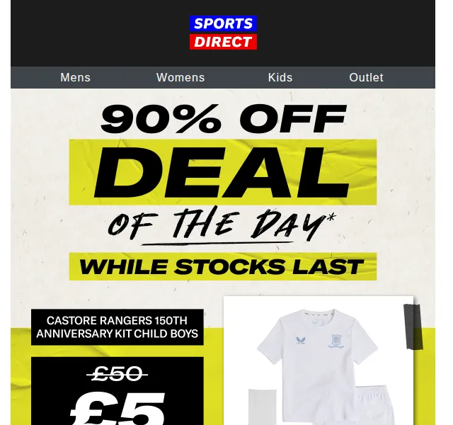 Sportsdirect.com: Ranger mini kit za 5 £ – červen 2026 | Nuslet.cz
