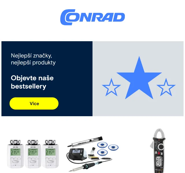 Conrad Electronic: Nejprodávanější produkty – červen 2026 | Nuslet.cz