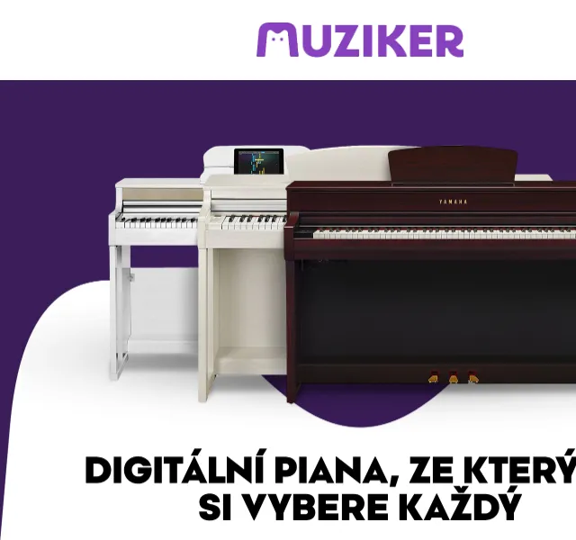 Muziker: digitální piana Yamaha, Roland – červen 2026 | Nuslet.cz