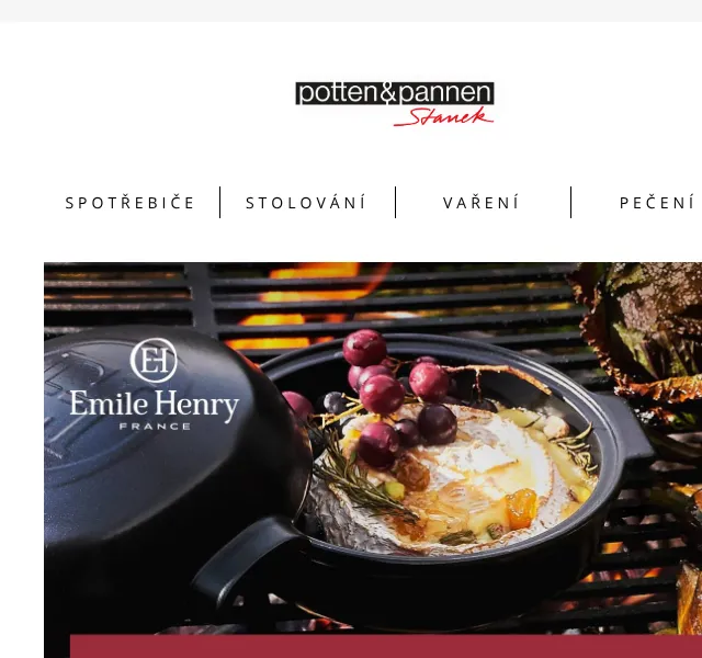 Potten & Pannen: Keramika Emile Henry BBQ sleva až 20 % – květen 2026