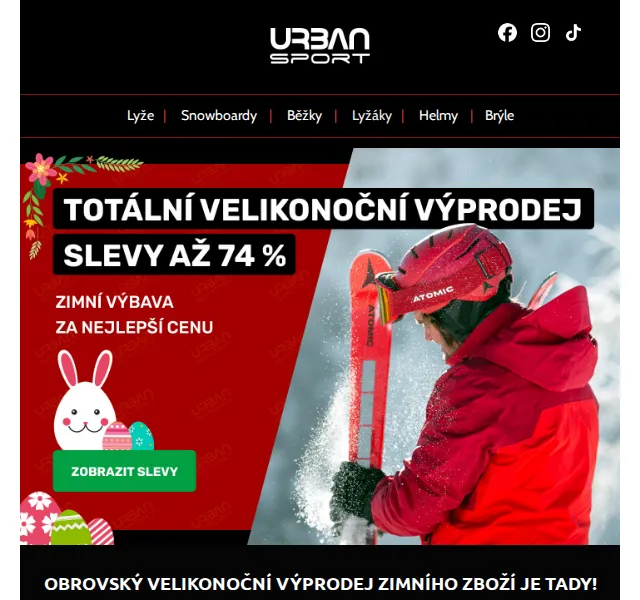 Urban-sport: zimní výbava se slevou až 74 % – červen 2026 | Nuslet.cz