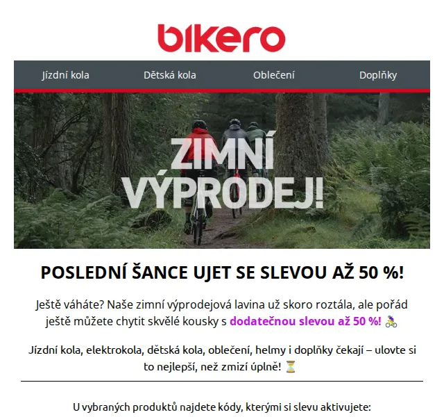 czbikero: dodatečné slevy až 50 % – červen 2026 | Nuslet.cz